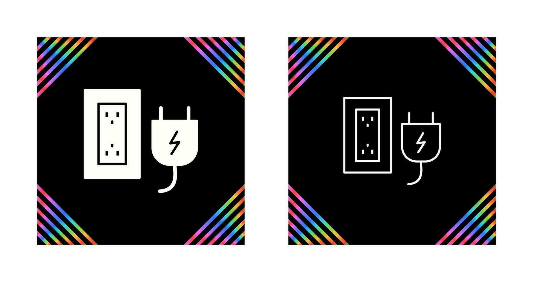 Plug and Socket Vector Icon
