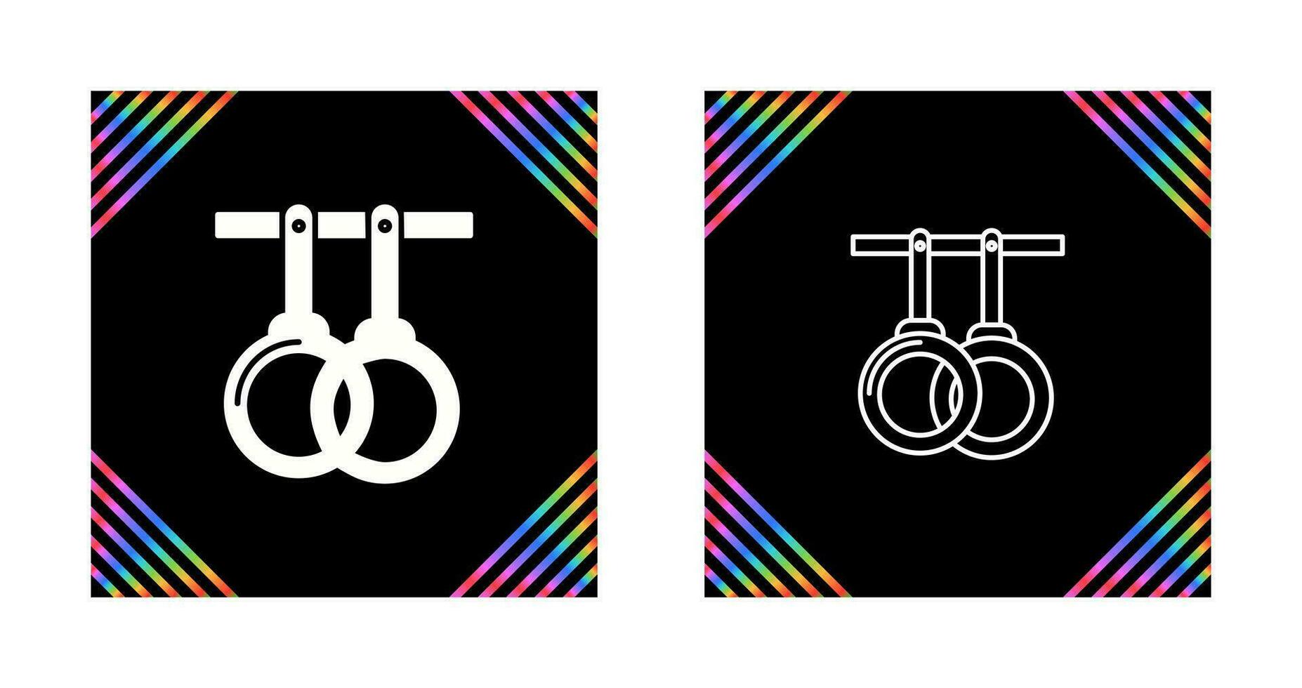 Gym Rings Vector Icon