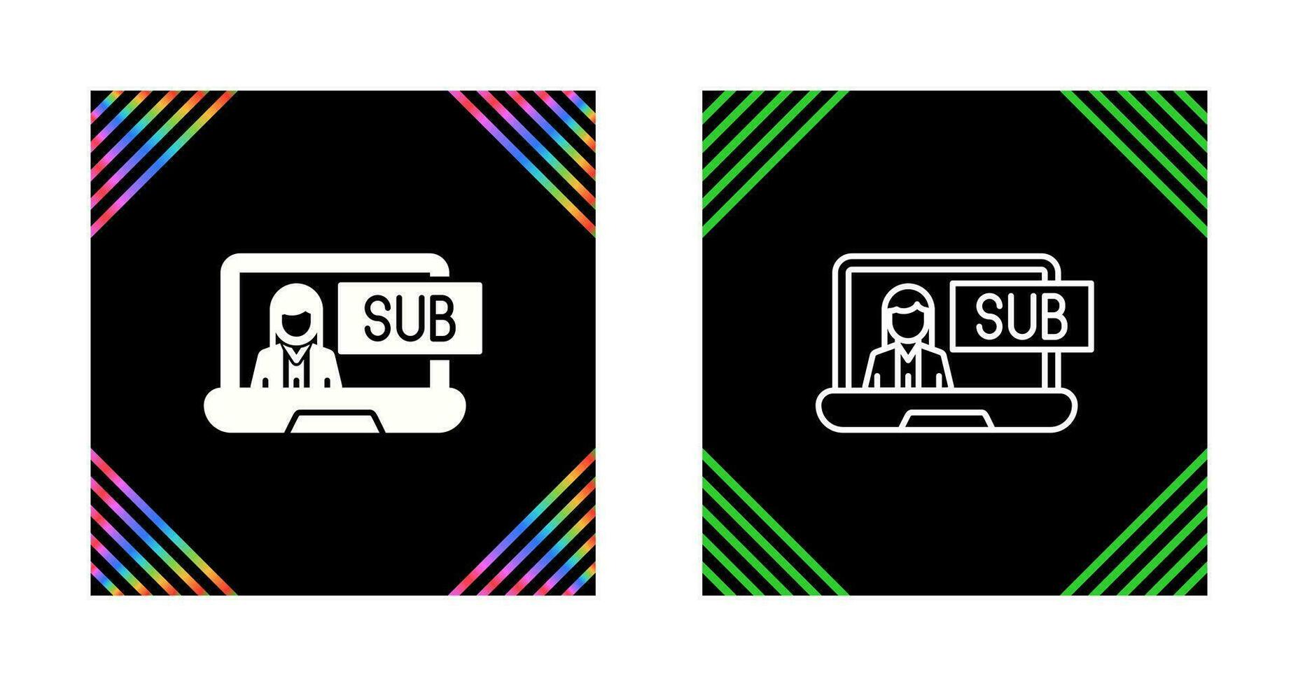 Subscriber Model Vector Icon
