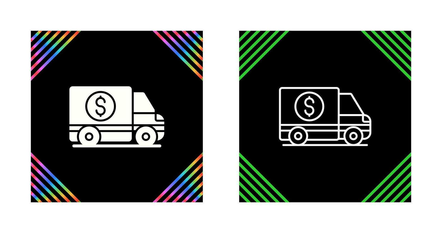 Money Truck Vector Icon