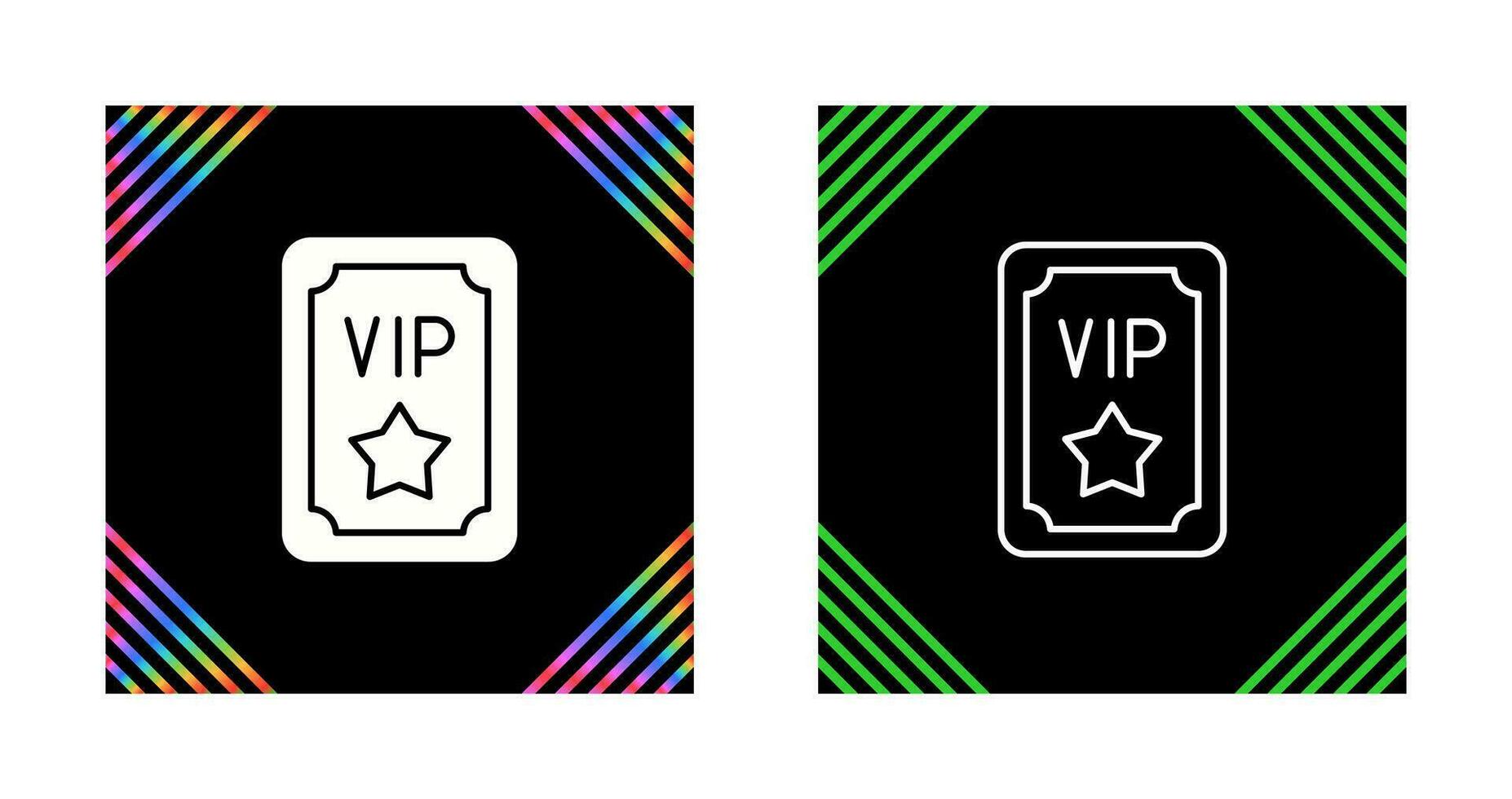 Vip Pass Vector Icon