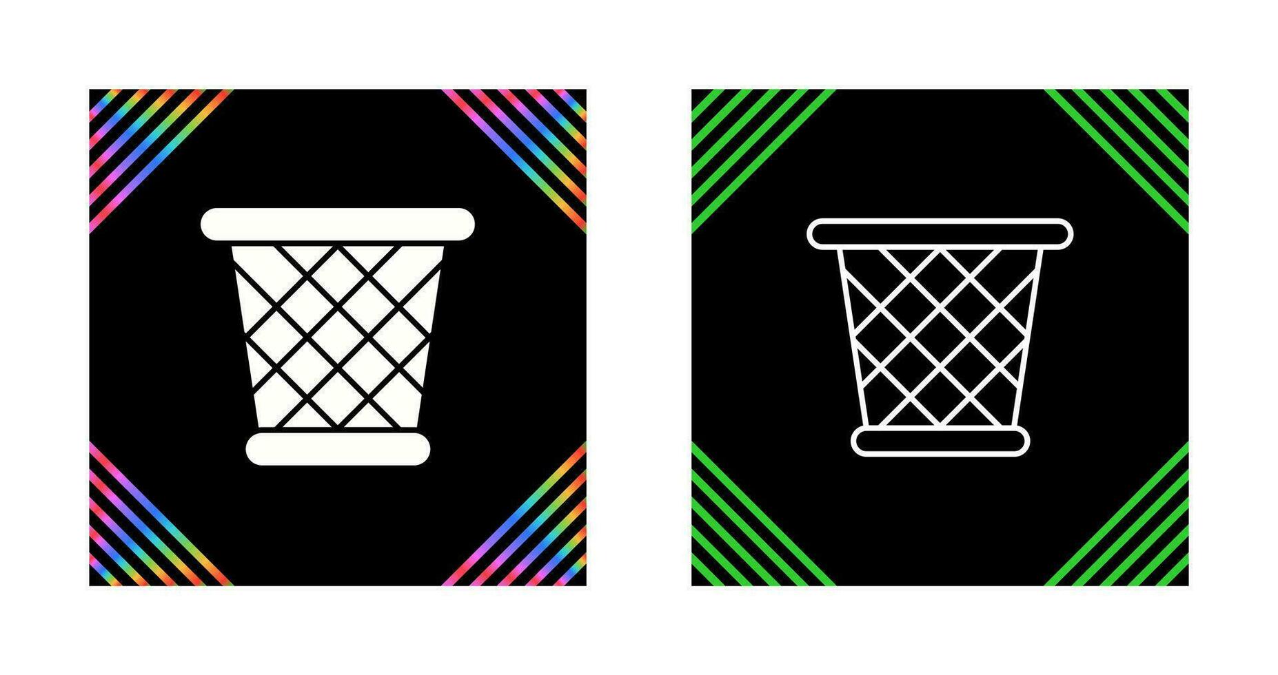 Paper Bin Vector Icon