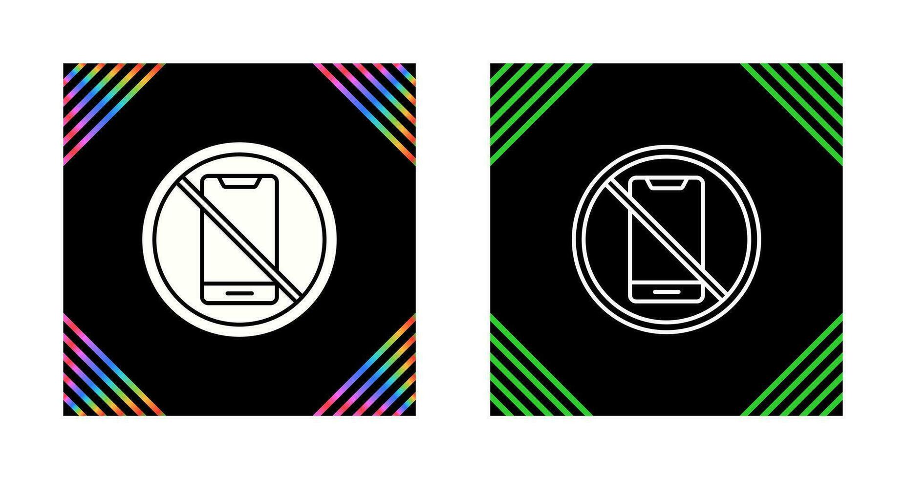 No Cell Phone Vector Icon