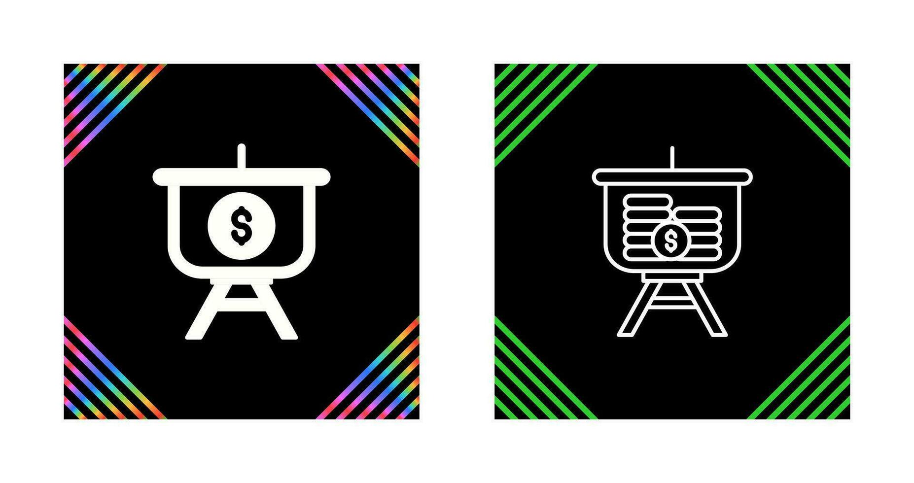 Dollar Presentation Vector Icon