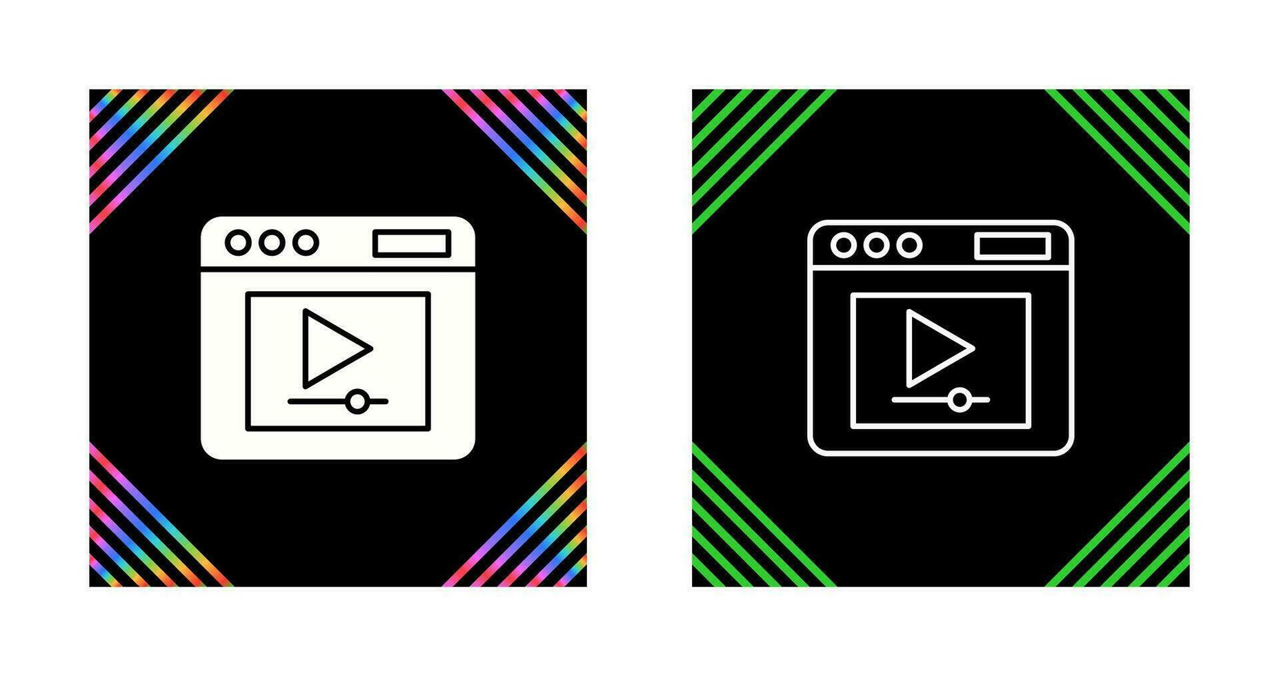 Video Player Vector Icon