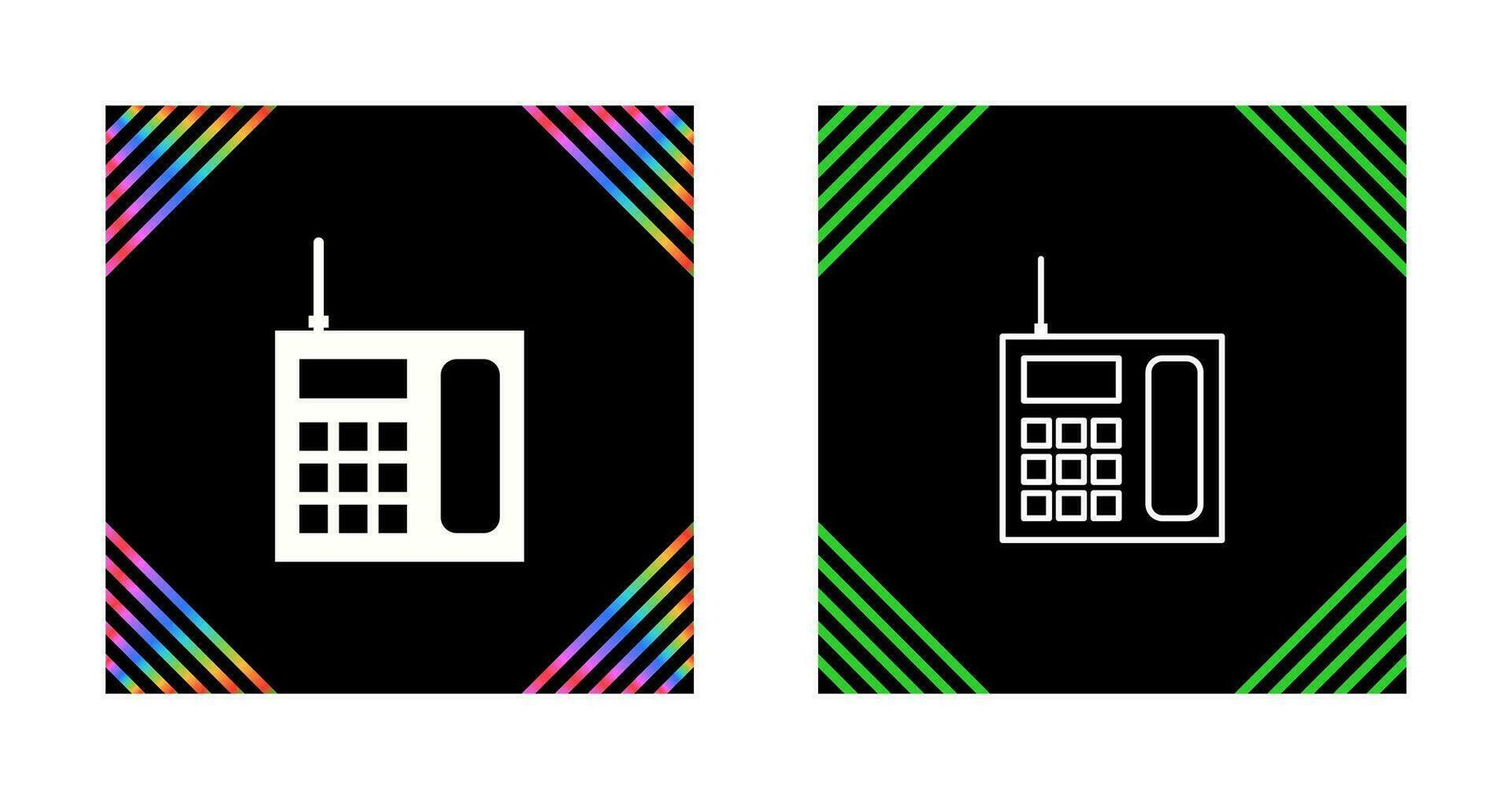 Wireless Landline Phone Vector Icon