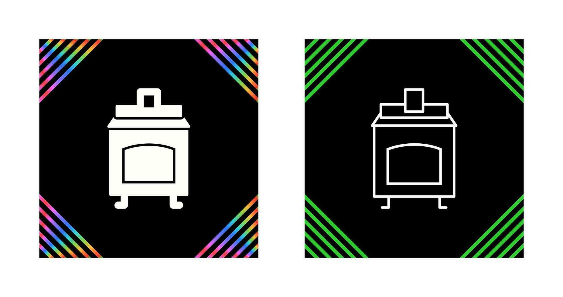 Coal Furnace Vector Icon