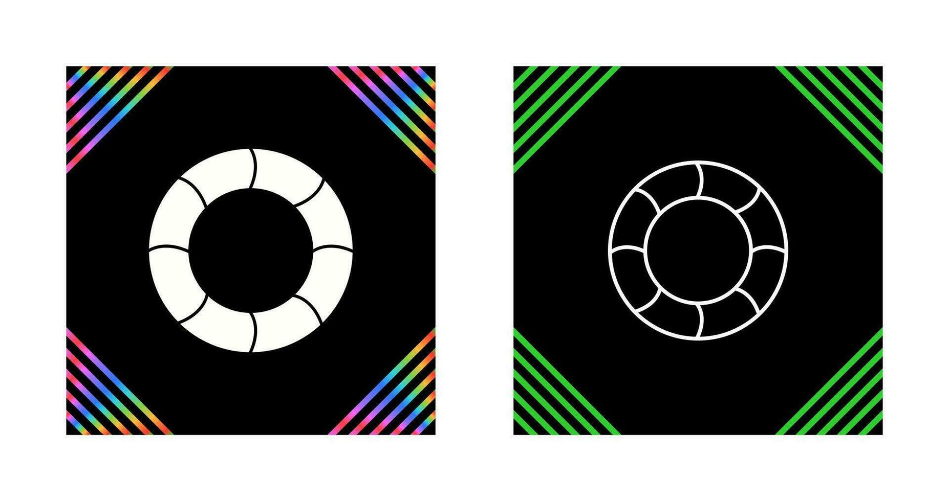 Swimming Tire Vector Icon