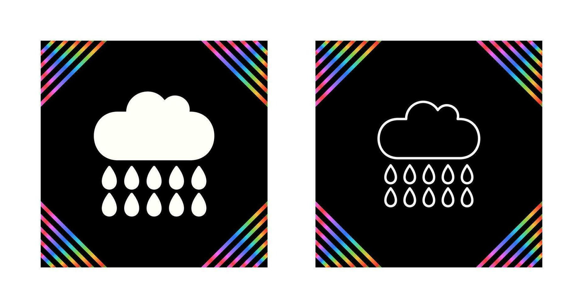 Rain Vector Icon