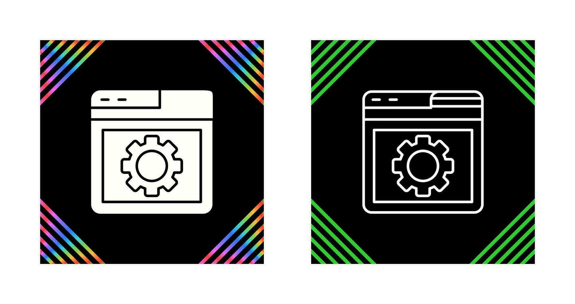 Browser Setting Vector Icon