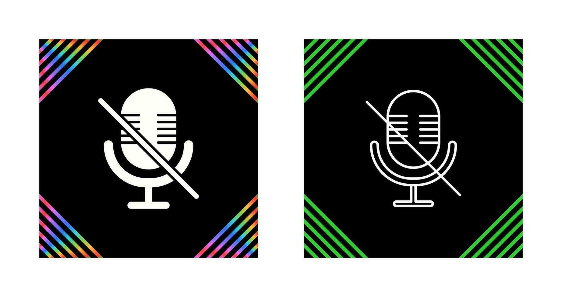 Microphone Mute Vector Icon