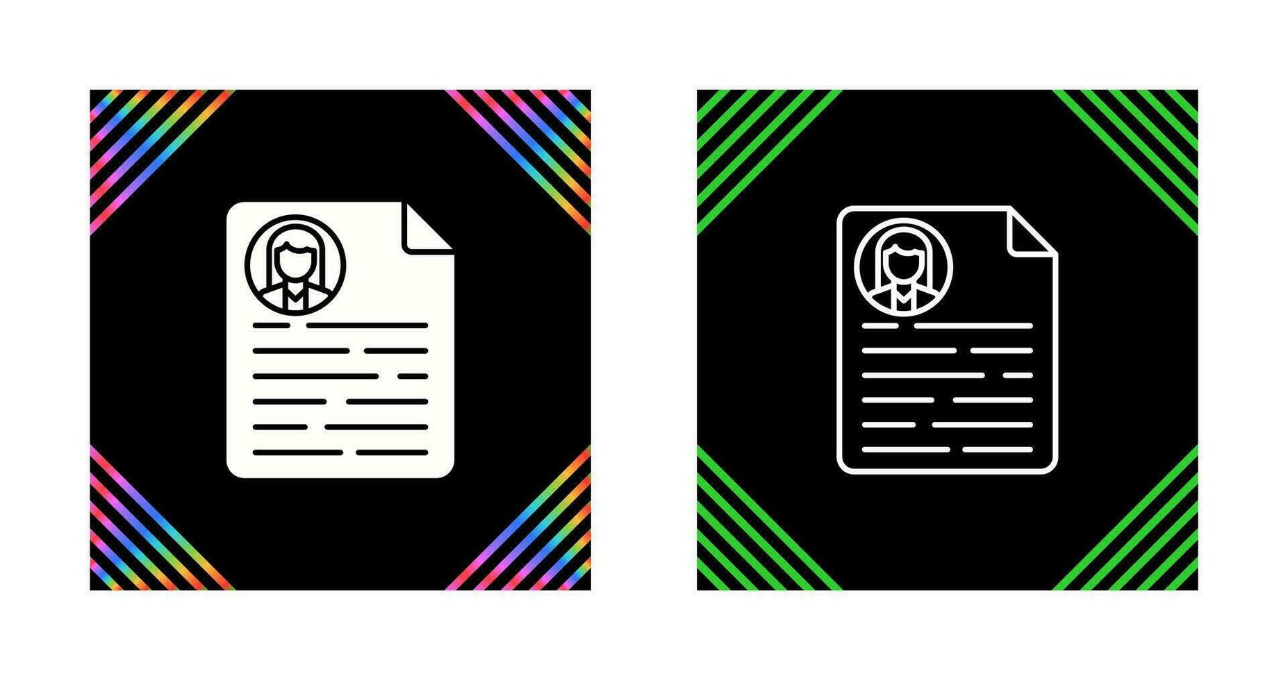 CV Vector Icon