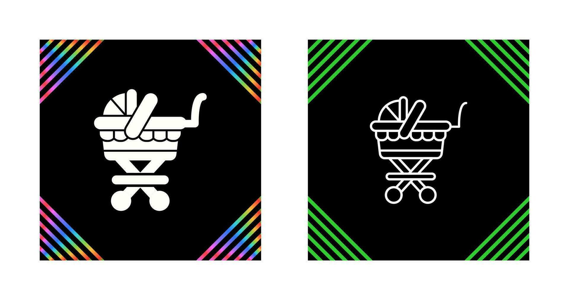 Baby Carriage Vector Icon