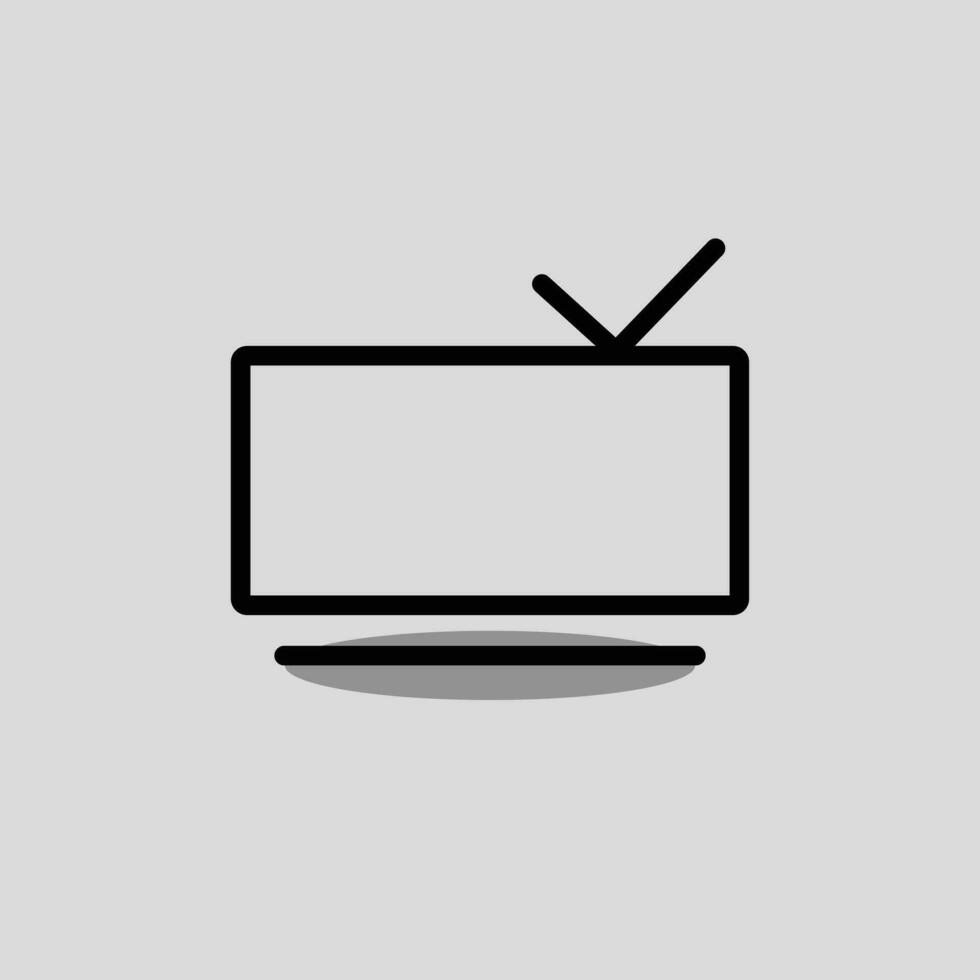 televisión icono png vector