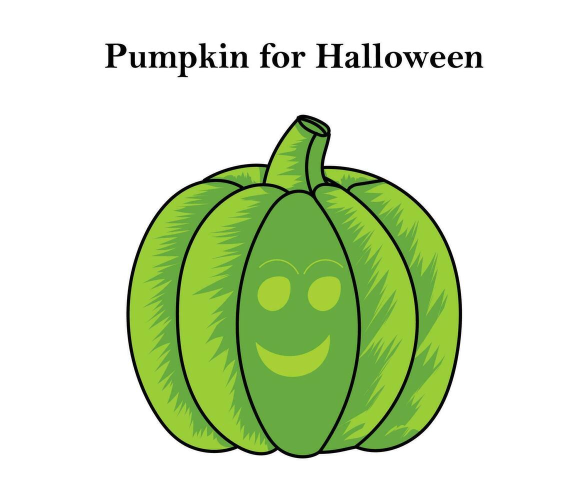 Pumpkin for Halloween and Thanksgiving for lemon color design with vector illustration