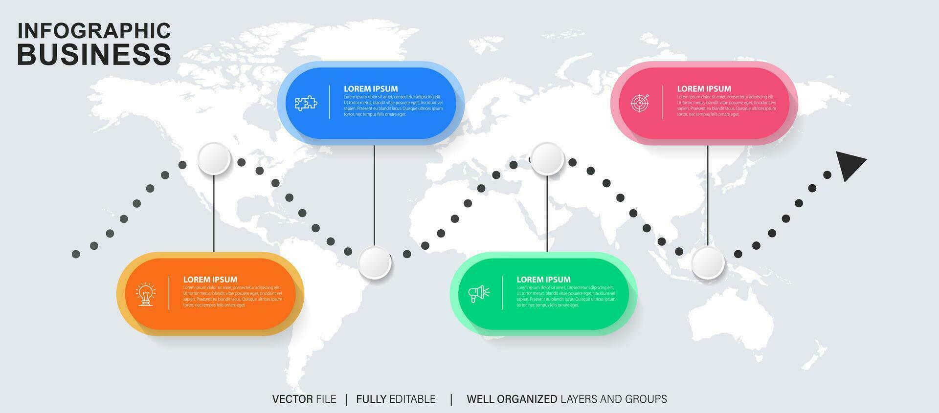 Business data visualization timeline infographic icons designed for abstract background template milestone element modern diagram process technology digital marketing data presentation chart Vector