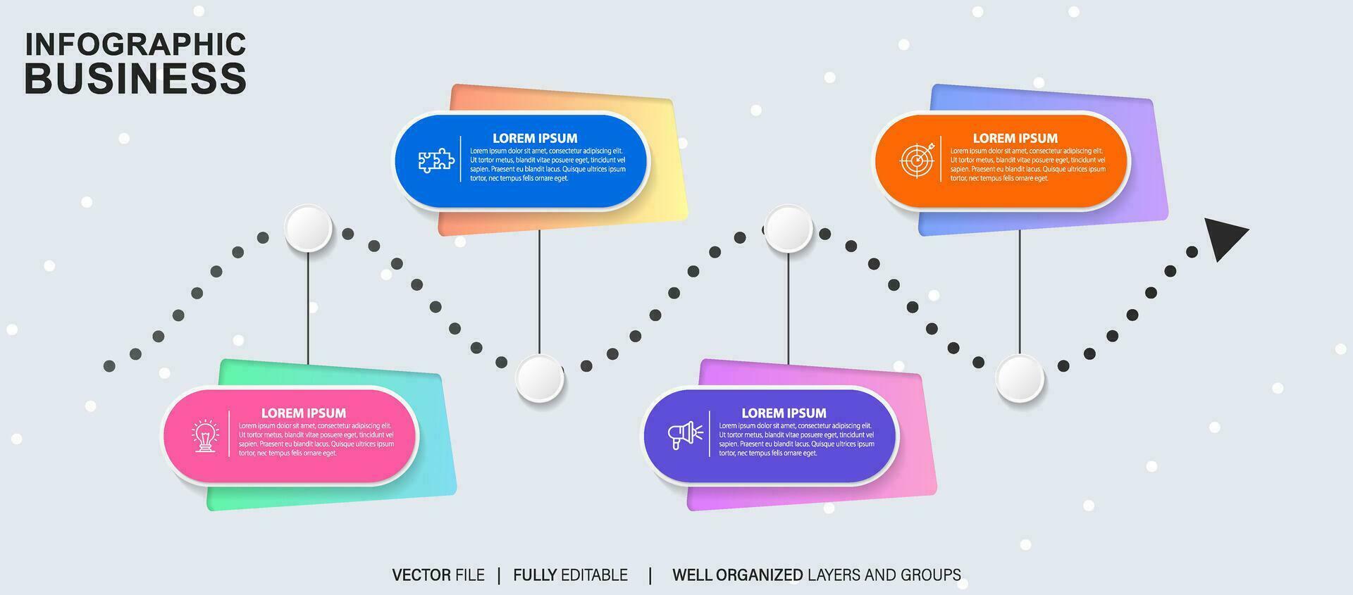 negocio datos visualización cronograma infografía íconos diseñado para resumen antecedentes modelo hito elemento moderno diagrama proceso tecnología digital márketing datos presentación gráfico vector