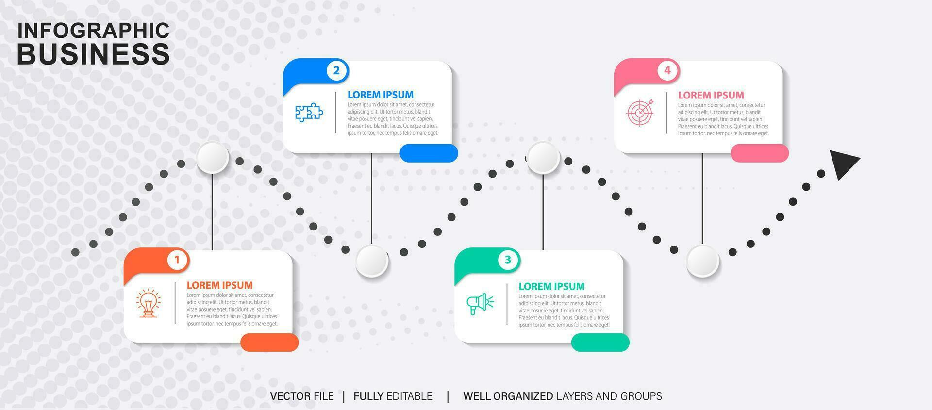 Vector abstract element timeline infographics.