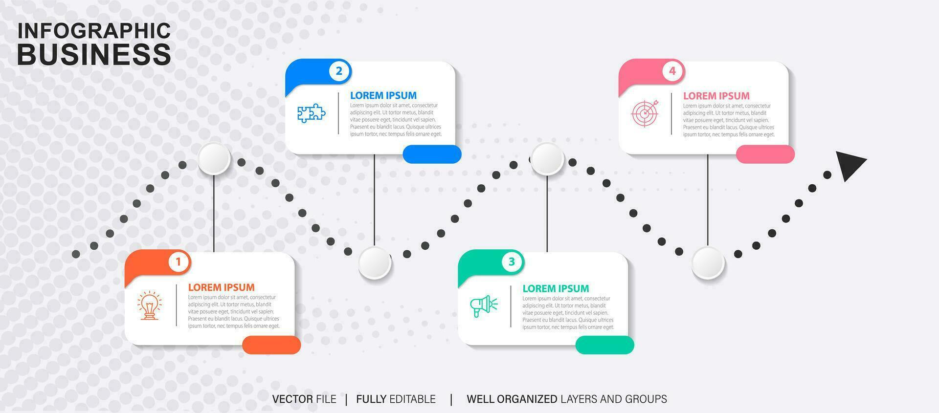 vector resumen elemento cronograma infografía.