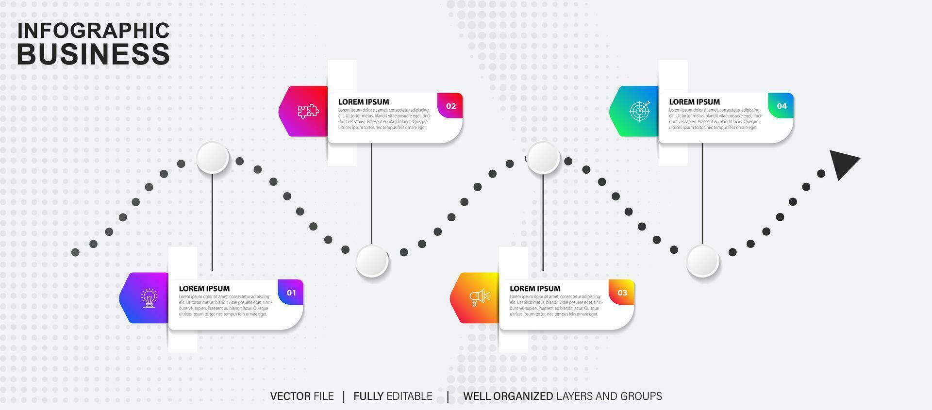 Vector abstract element timeline infographics.