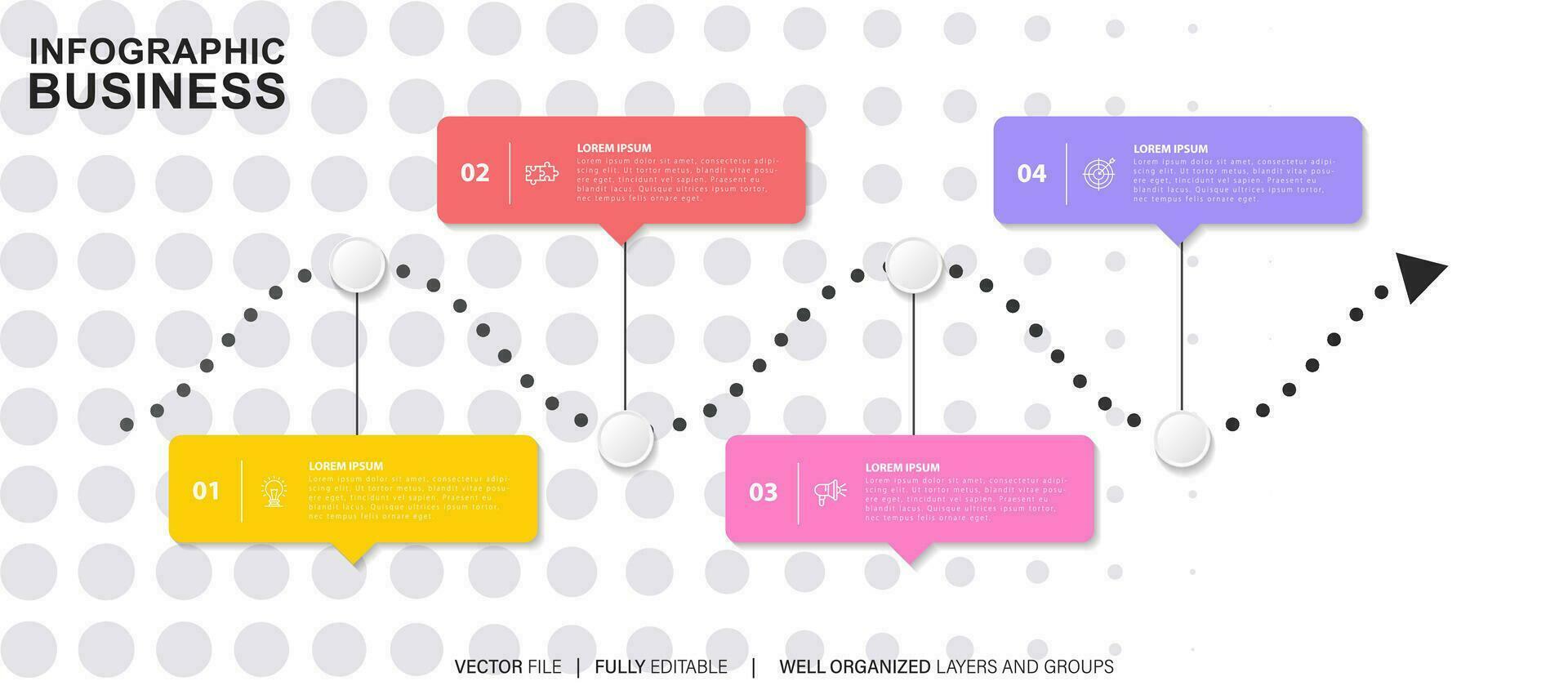 Vector abstract element timeline infographics.