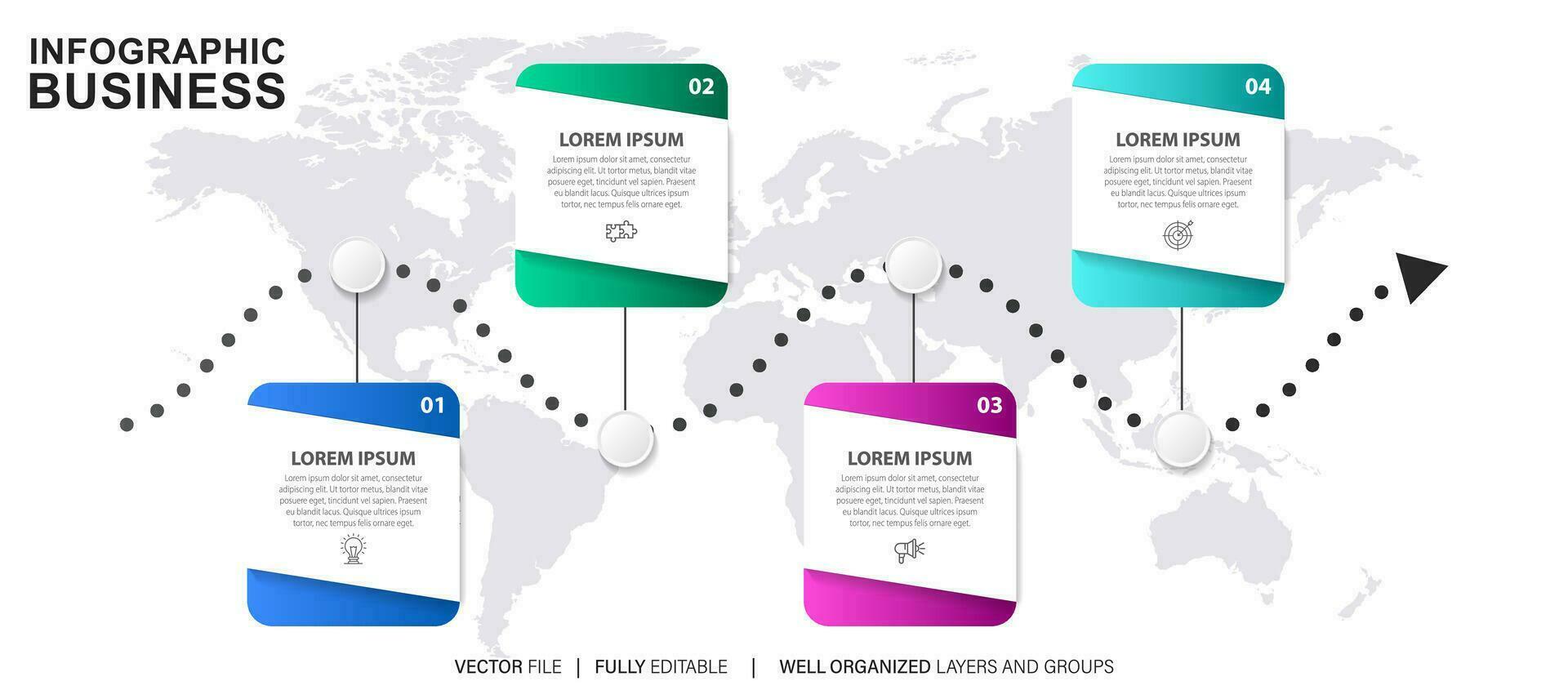 Vector abstract element timeline infographics.