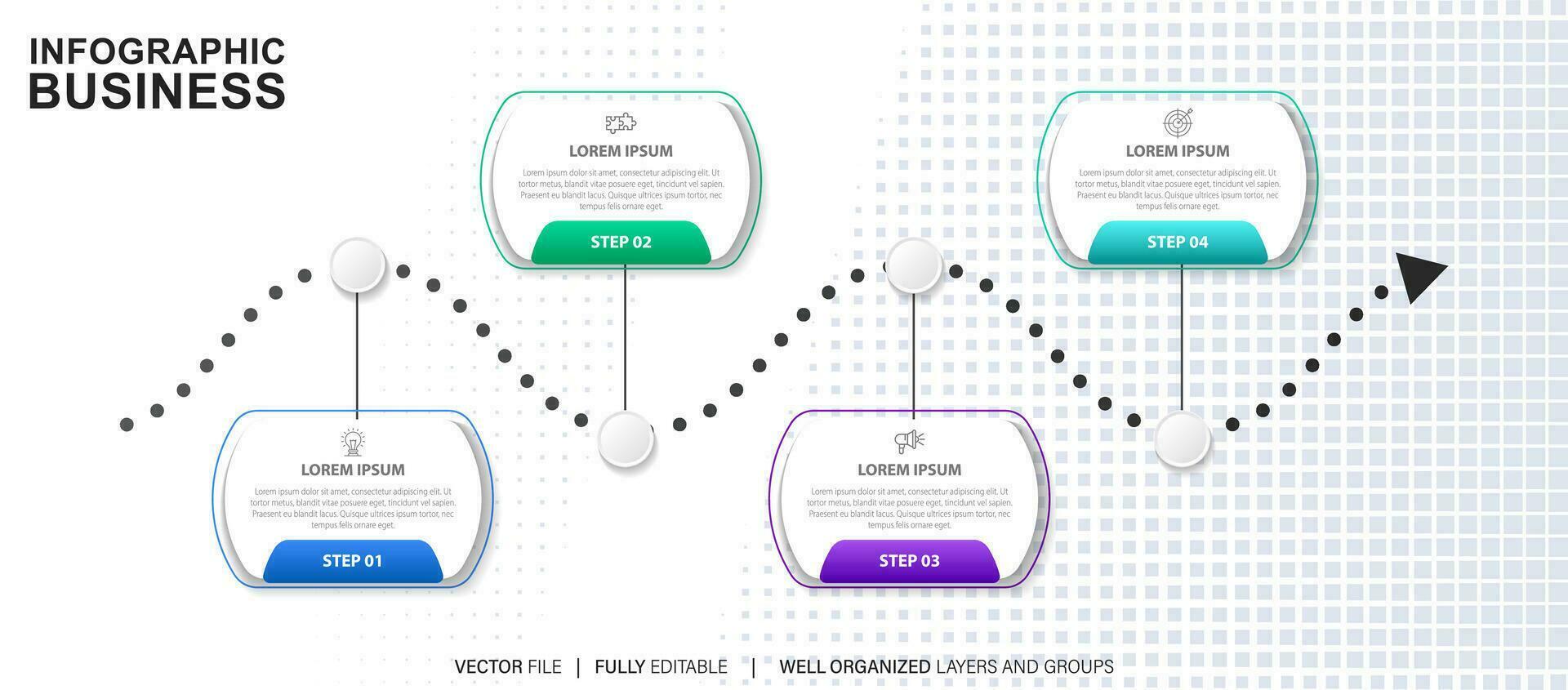 Infographic template for business. modern Timeline diagram for presentation vector infographic.