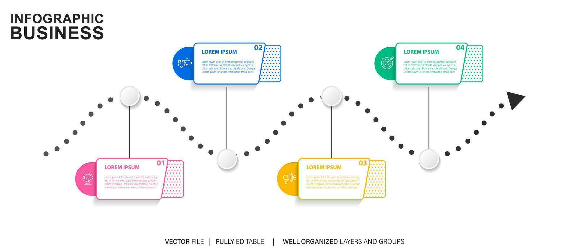 Infographic template for business. modern Timeline diagram for presentation vector infographic.