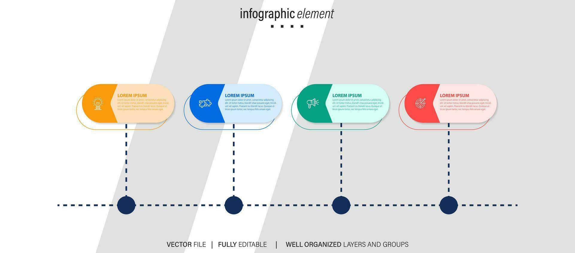 Business data visualization timeline infographic icons designed for abstract background template milestone element modern diagram process technology digital marketing data presentation chart Vector