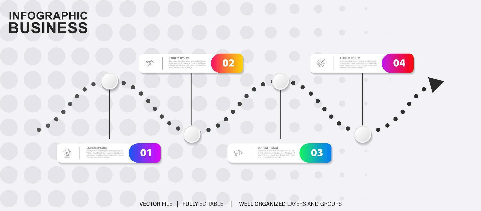 Vector abstract element timeline infographics.