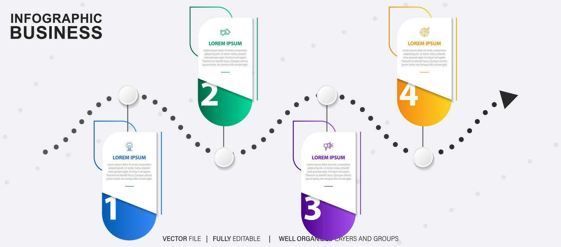 Vector abstract element timeline infographics.