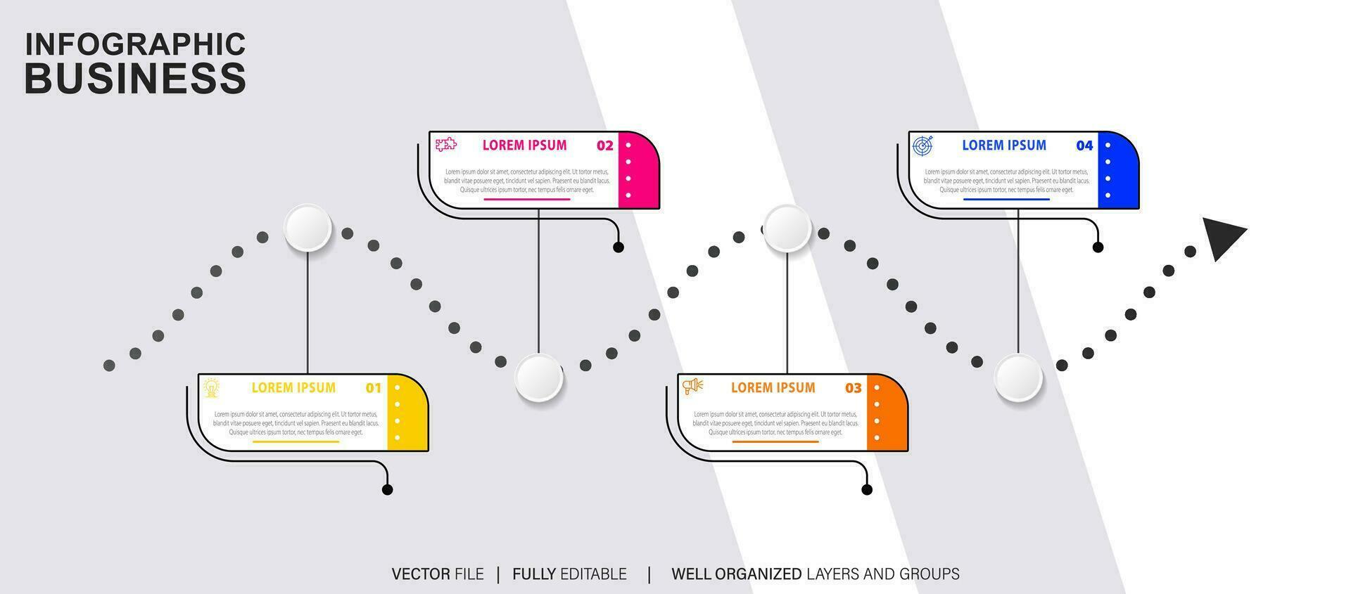 mapa de carreteras de negocios ciudad de infografía de línea de tiempo diseñada para plantilla de fondo abstracto elemento de hito diagrama moderno tecnología de proceso marketing digital presentación de datos gráfico ilustración vectorial vector