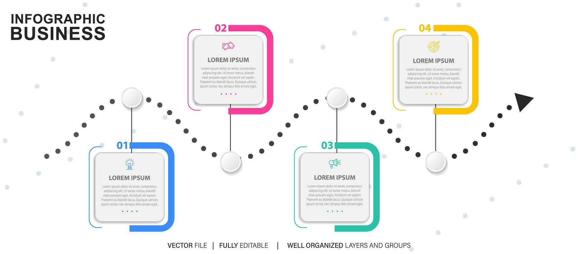 mapa de carreteras de negocios ciudad de infografía de línea de tiempo diseñada para plantilla de fondo abstracto elemento de hito diagrama moderno tecnología de proceso marketing digital presentación de datos gráfico ilustración vectorial vector