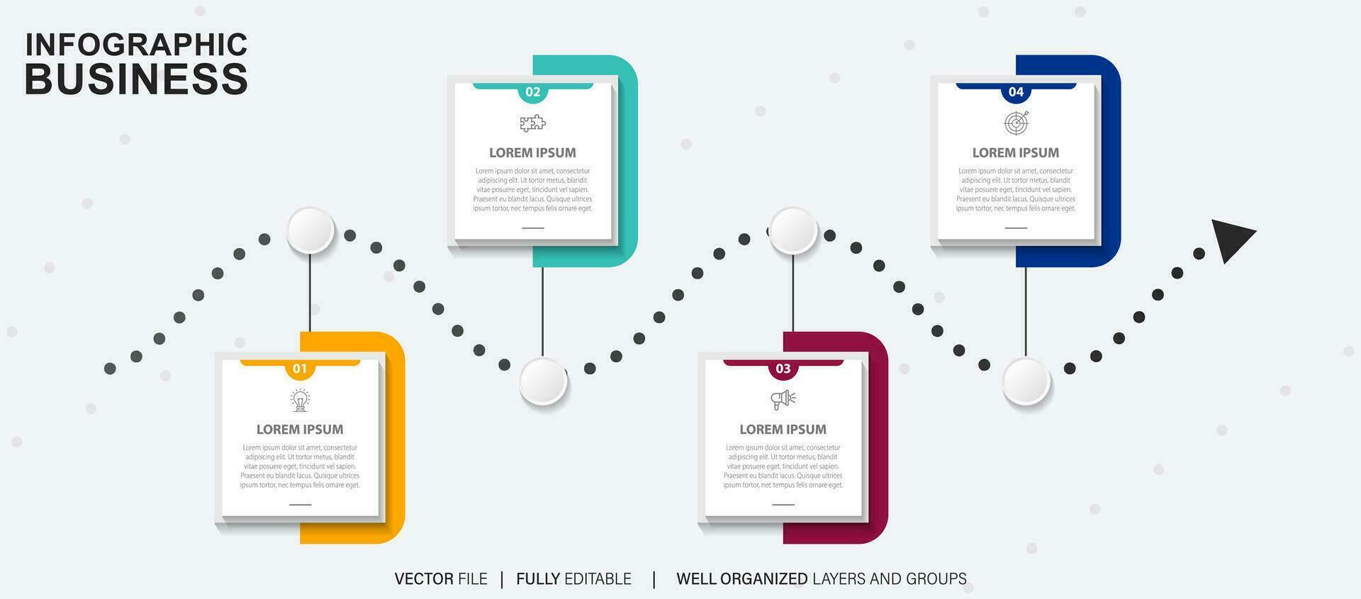 Vector abstract element timeline infographics.