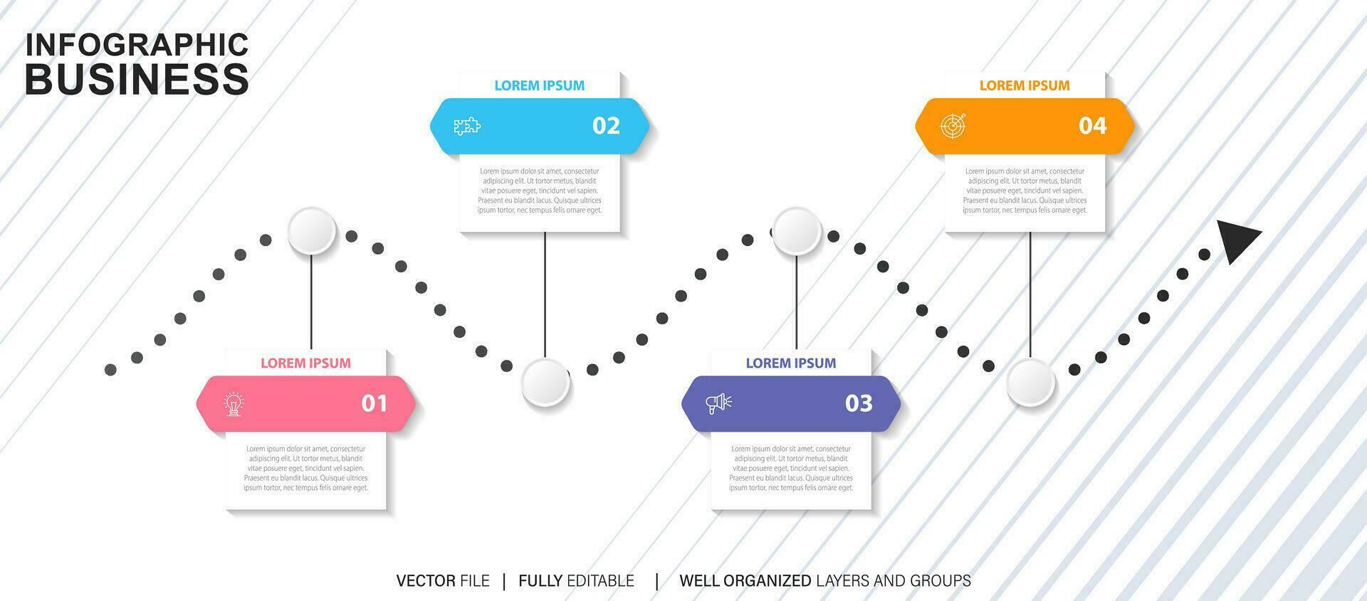 Infographic timeline template business concept.Vector can be used for workflow layout, diagram, number step up options, web design ,annual report vector