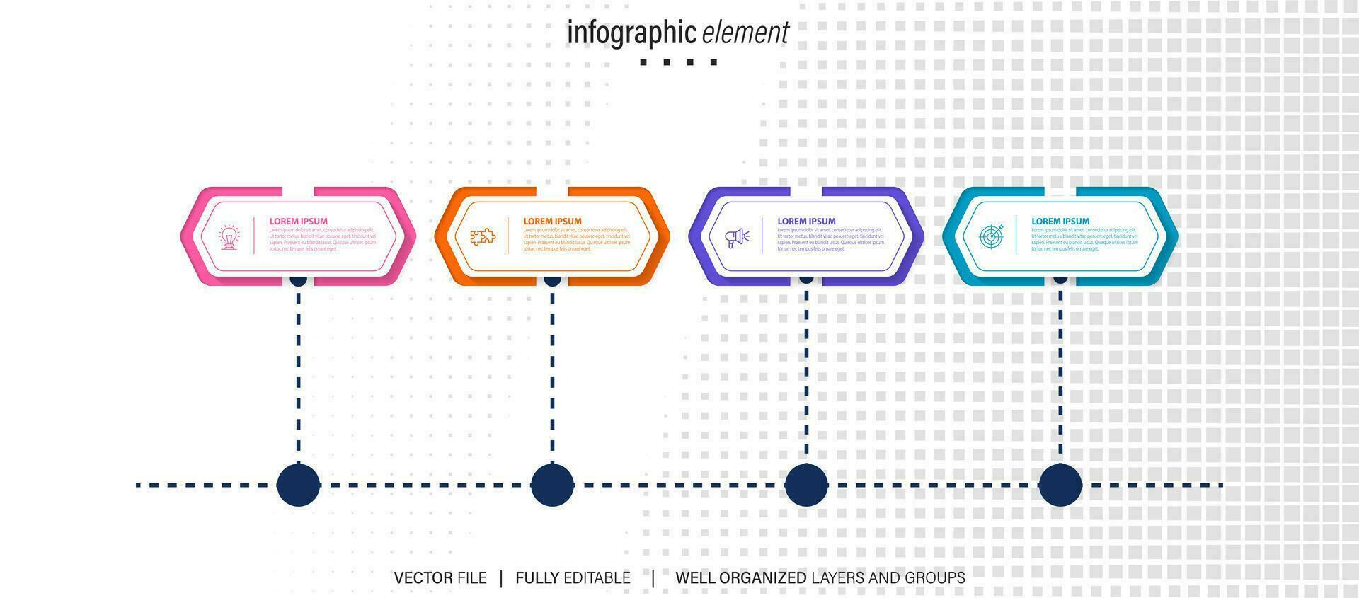 negocio datos visualización cronograma infografía íconos diseñado para resumen antecedentes modelo hito elemento moderno diagrama proceso tecnología digital márketing datos presentación gráfico vector