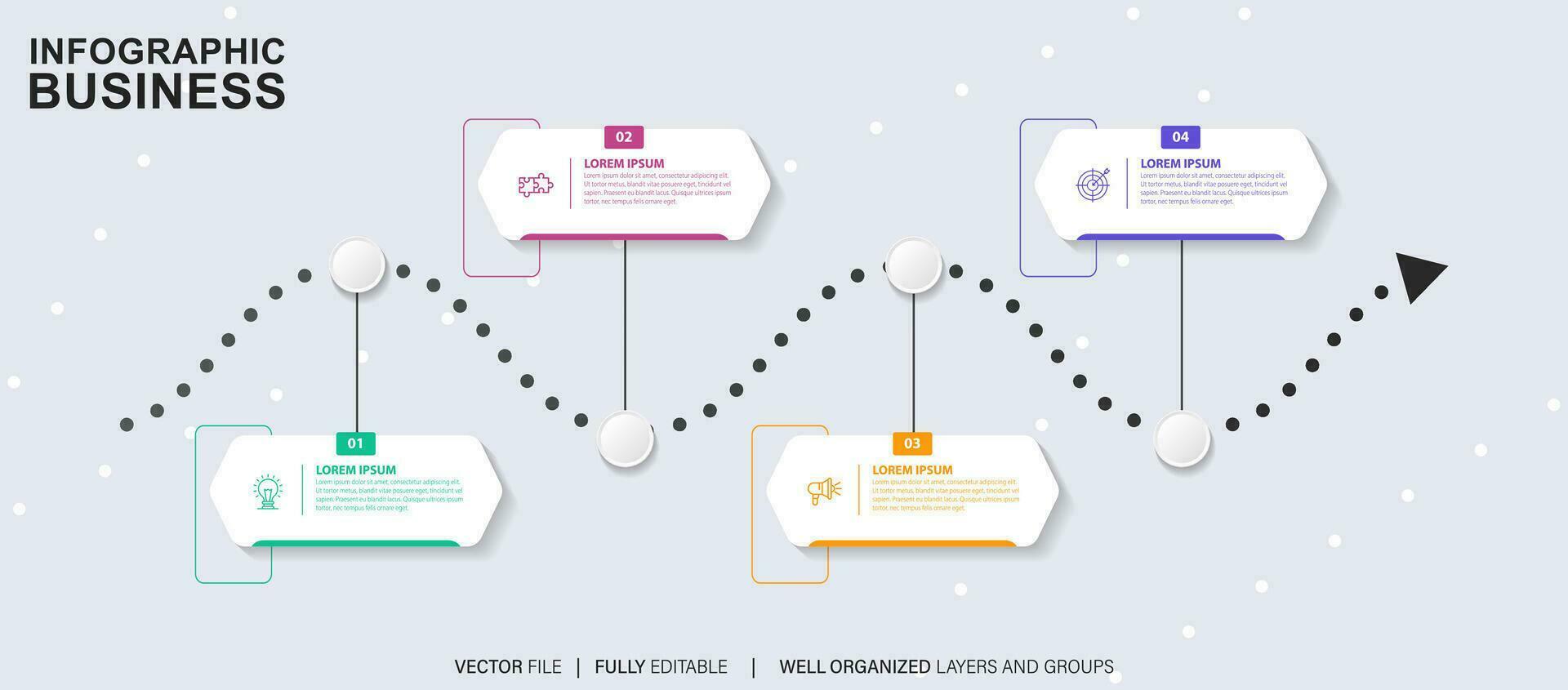 negocio datos visualización cronograma infografía íconos diseñado para resumen antecedentes modelo hito elemento moderno diagrama proceso tecnología digital márketing datos presentación gráfico vector