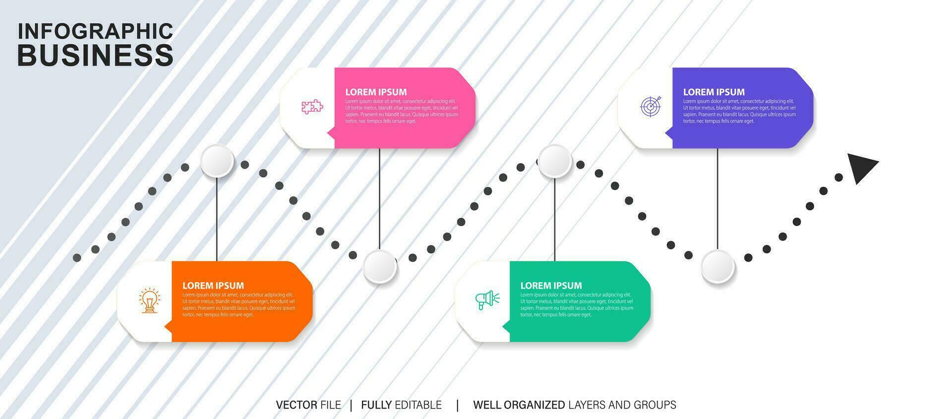 Infographic template for business. modern Timeline diagram for presentation vector infographic.