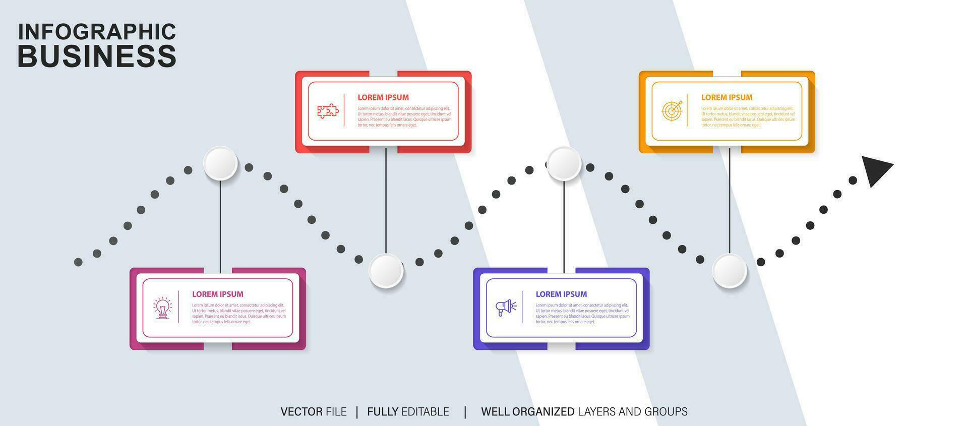 Infographic template for business. modern Timeline diagram for presentation vector infographic.