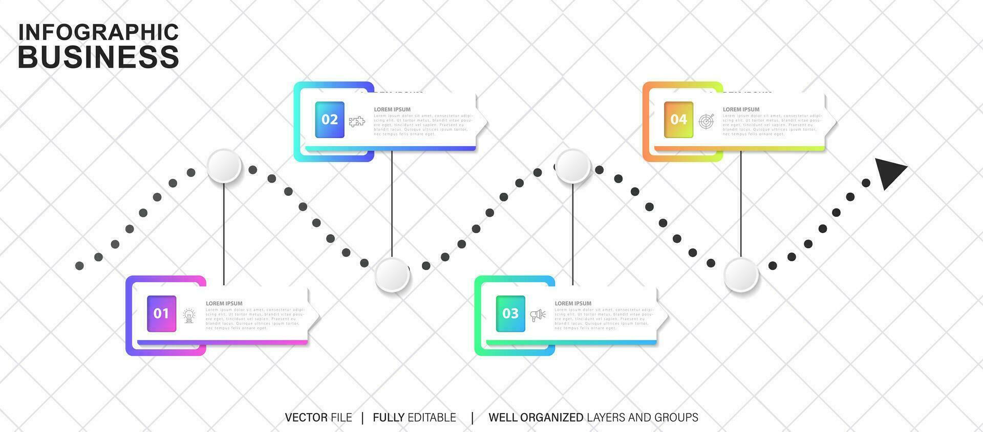 Vector abstract element timeline infographics.