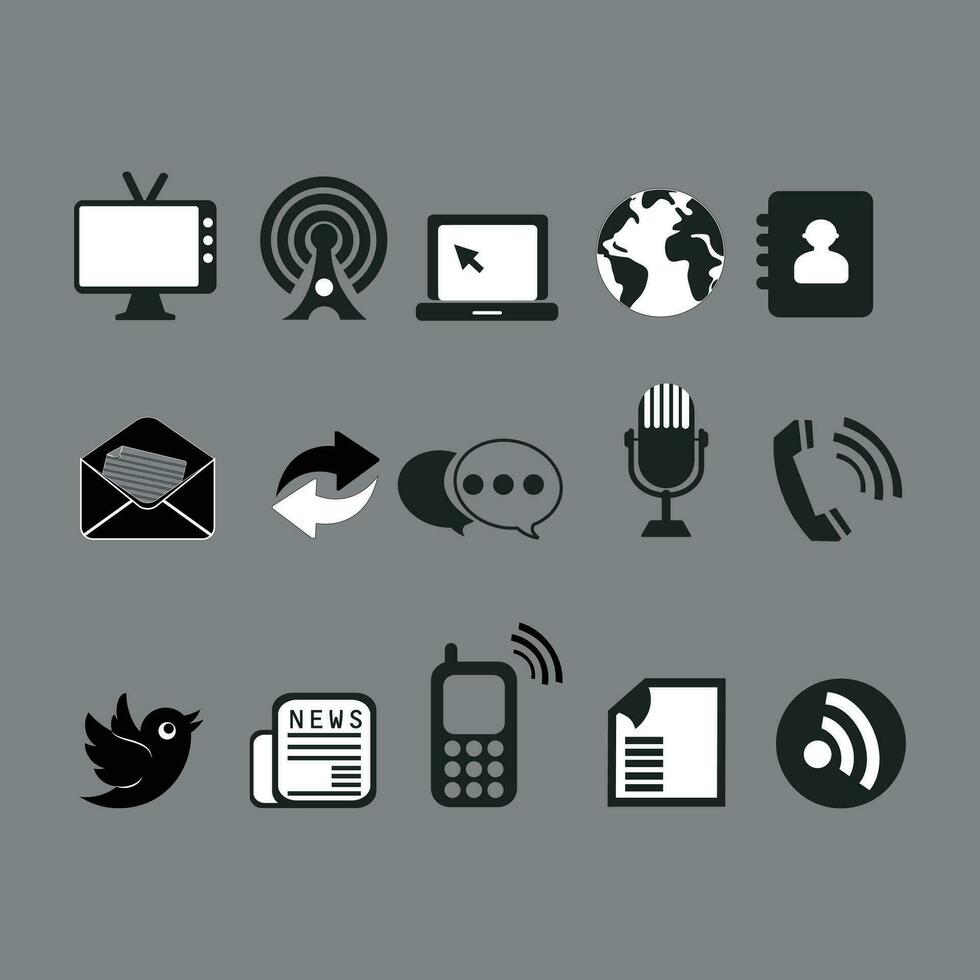 social icono comunicación vector negocio símbolo web ilustración comunidad red diseño medios de comunicación Internet tecnología