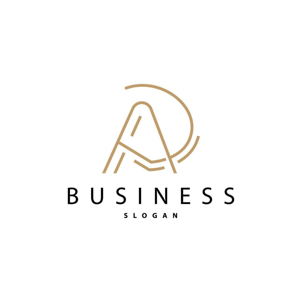Minimal Initial AD Letter Logo, Modern And Luxury Icon Vector Template Element