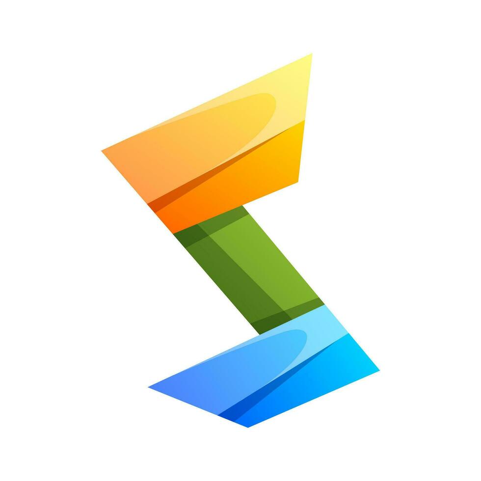 colorful letter s  icon logo design vector