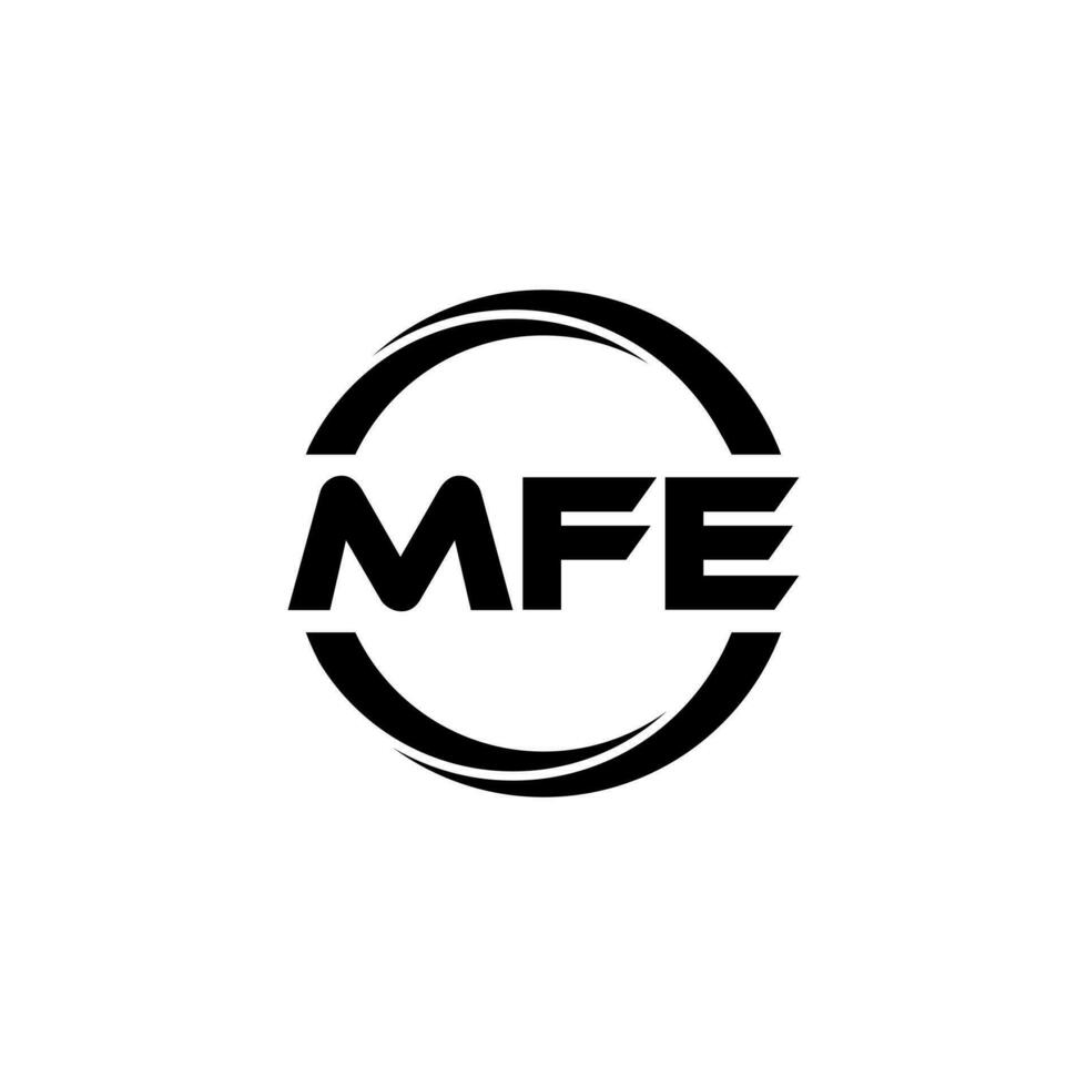 MFE Letter Logo Design, Inspiration for a Unique Identity. Modern Elegance and Creative Design. Watermark Your Success with the Striking this Logo. vector