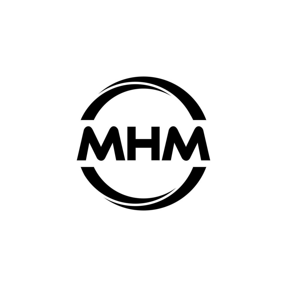 MHM Letter Logo Design, Inspiration for a Unique Identity. Modern Elegance and Creative Design. Watermark Your Success with the Striking this Logo. vector