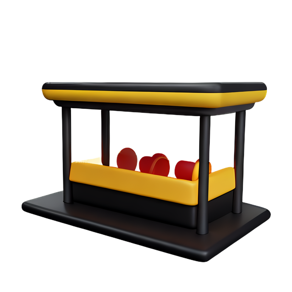 restaurant 3d rendering icon illustration png