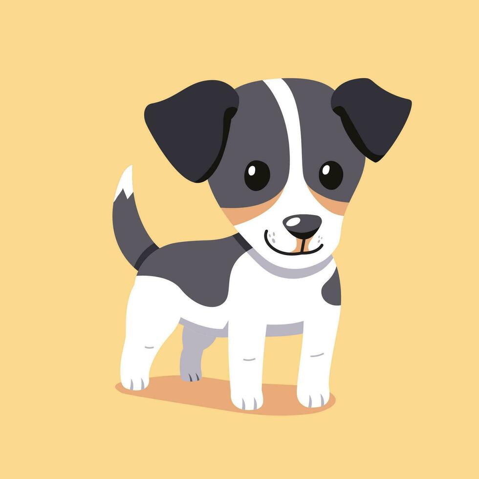 Cartoon a jack russell terrier dog vector