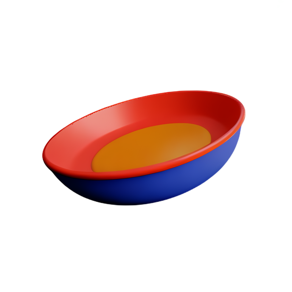 plate 3d rendering icon illustration png