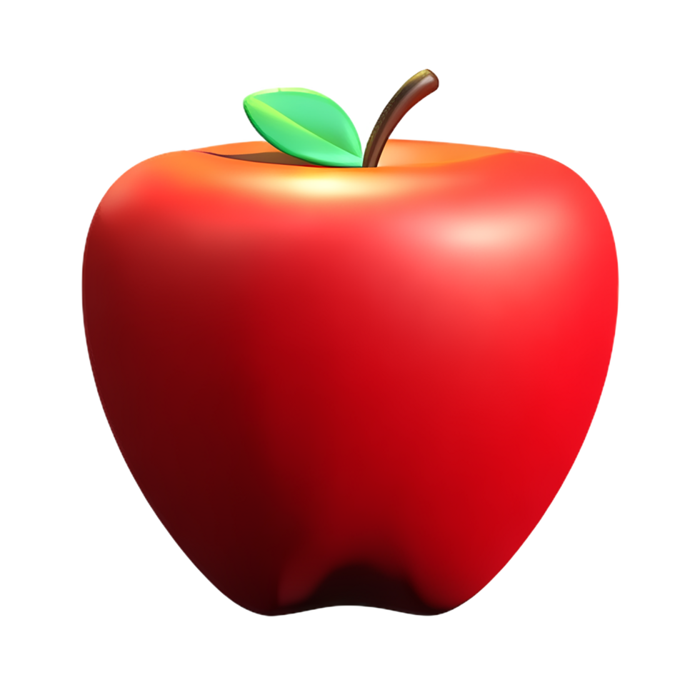 apple 3d icon illustration png