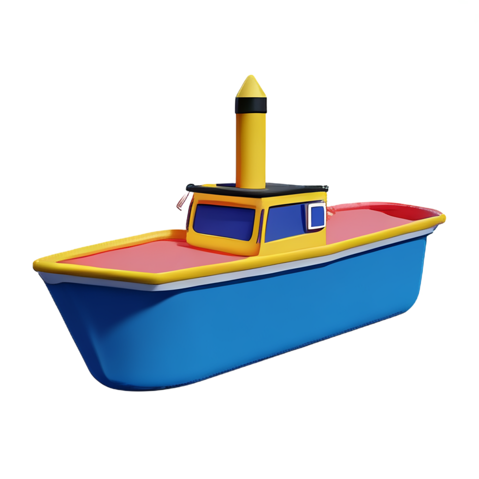 boat 3d rendering icon illustration png